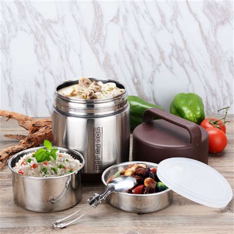 thermos lunch box stainless steel|stainless steel thermal lunch box.